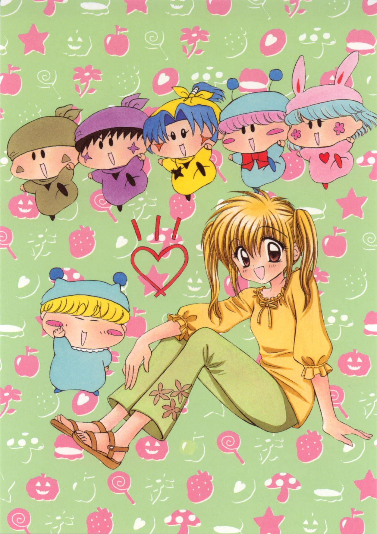 Mirmo De Pon, anime girl, blonde hair, HD Phone Wallpaper