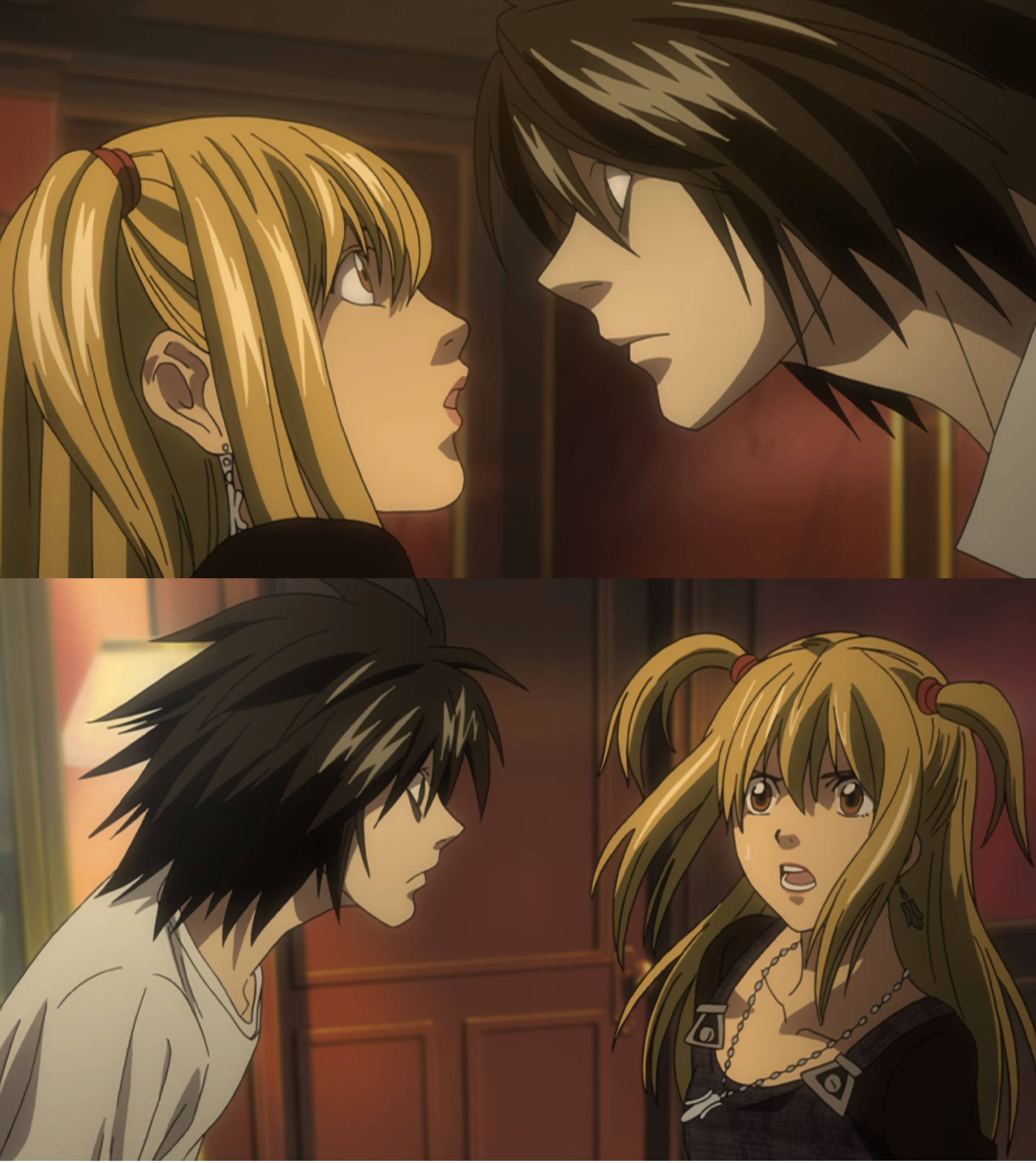 Misa Amane, L, anime characters, Full HD Phone Wallpaper