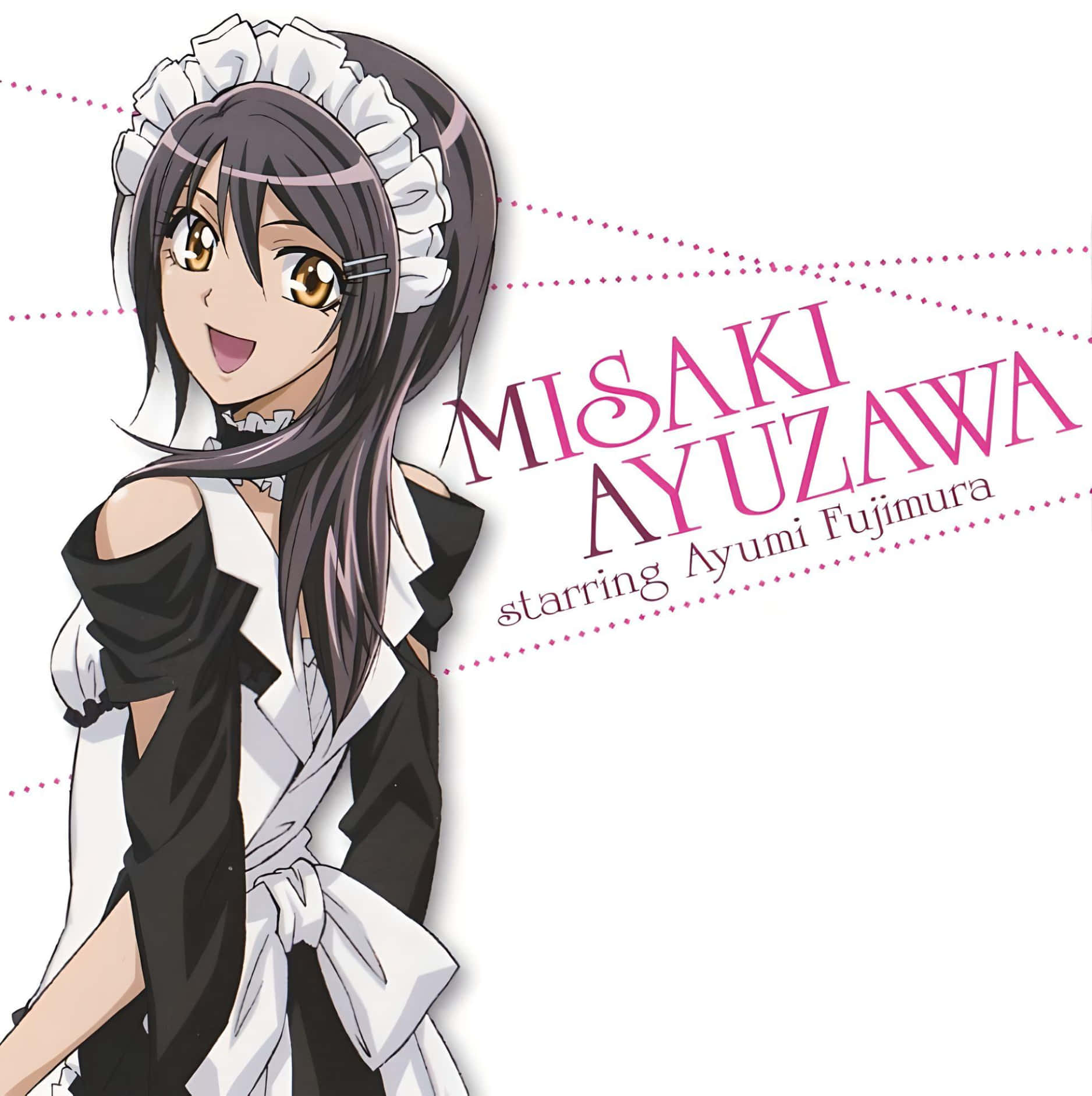 Misaki Ayuzawa, black and white maid outfit, brown eyes, HD Phone Wallpaper