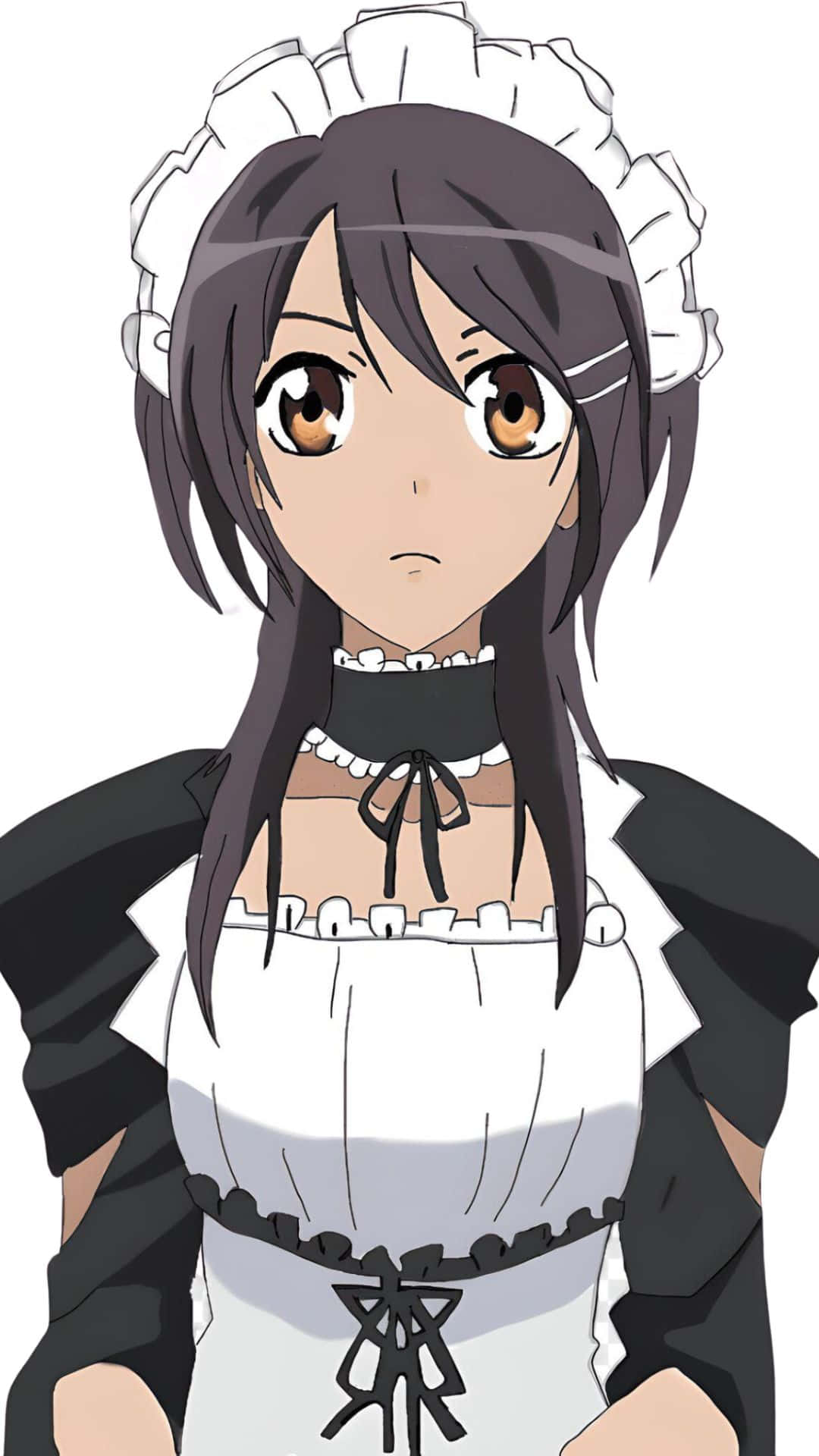 Misaki Ayuzawa, black and white maid outfit, frilly headpiece, Full HD Phone Wallpaper