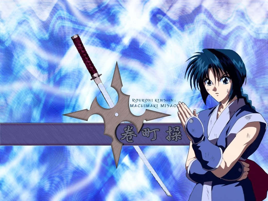 Misao Makimachi, warrior outfit, sword, SD Desktop Wallpaper