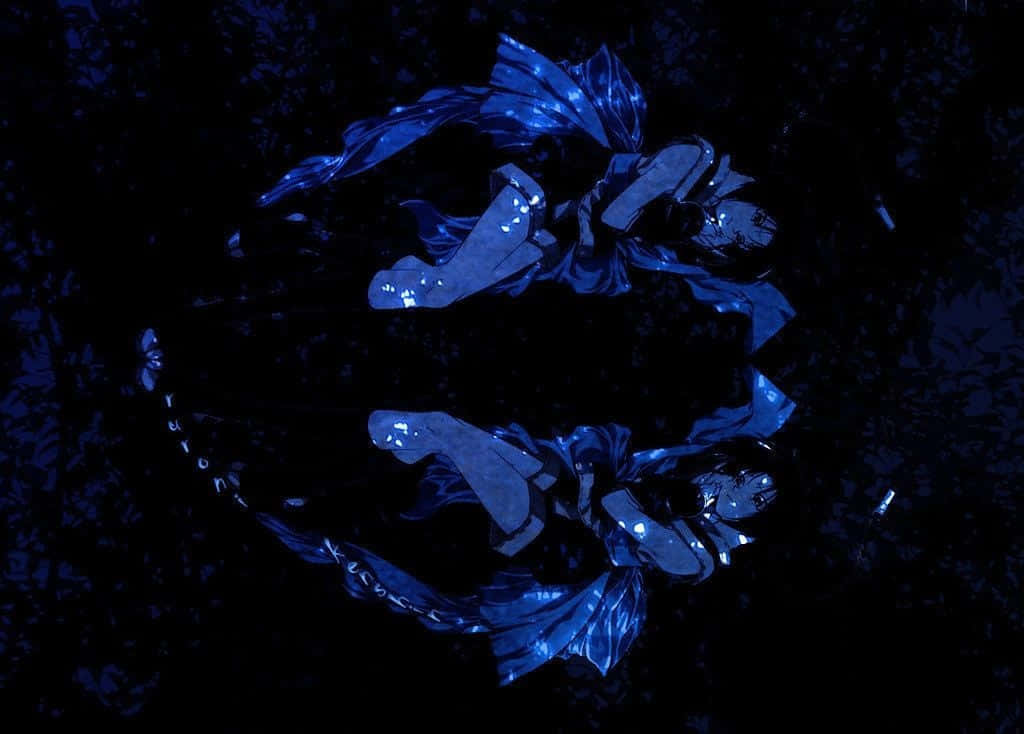 Misao Makimachi, battle mode, glowing blue, SD Desktop Wallpaper