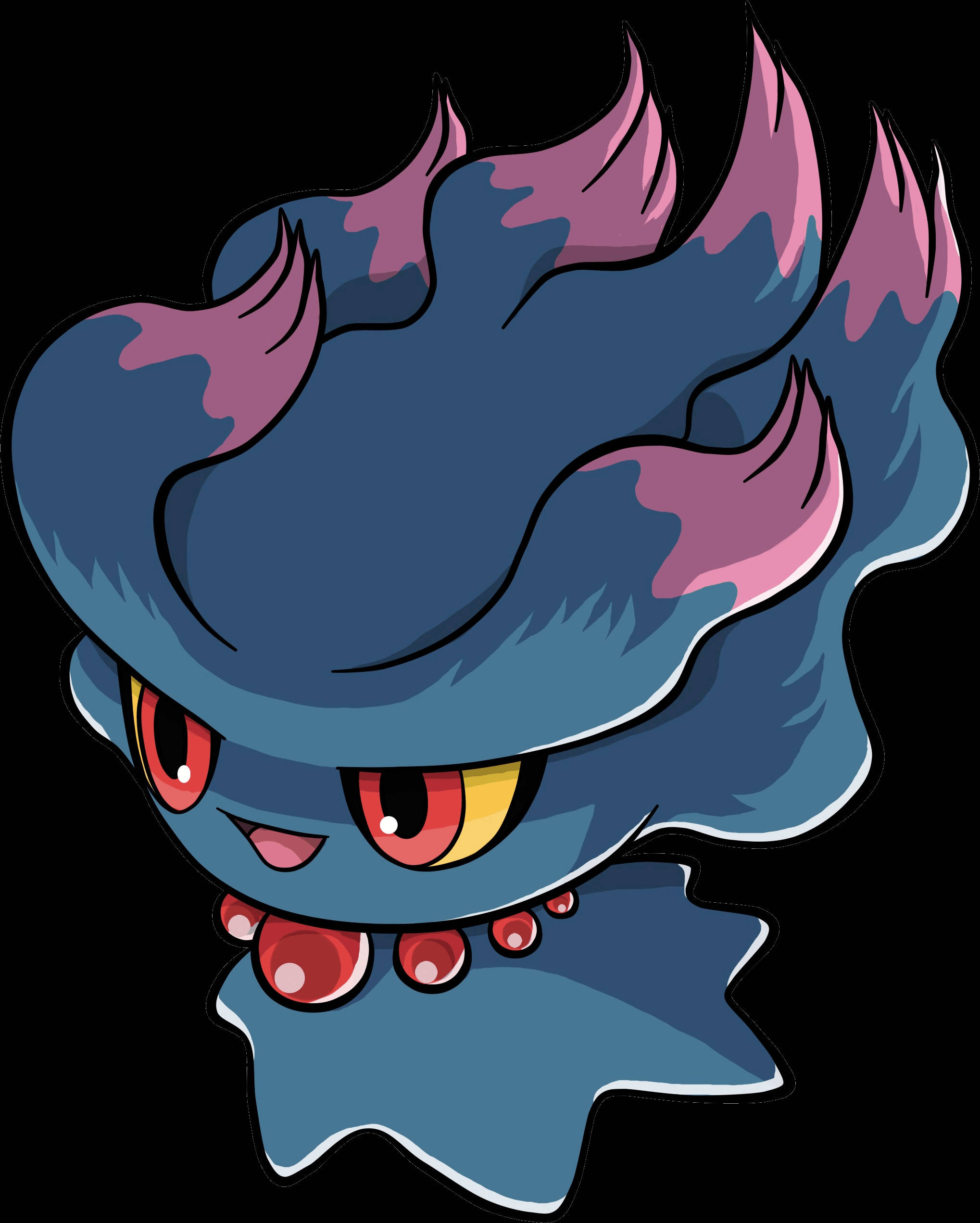 Misdreavus, blue, purple, Full HD Phone Wallpaper