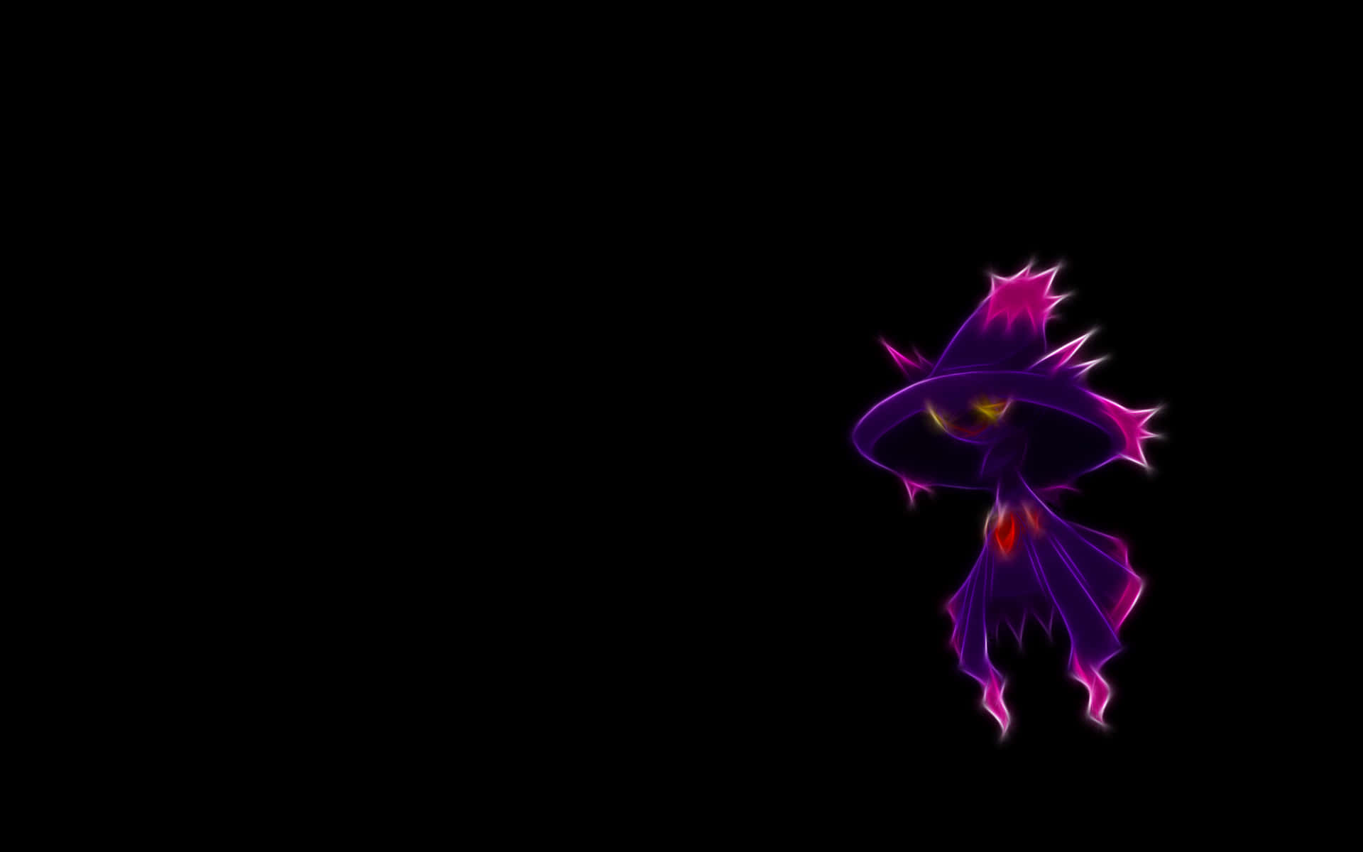 Mismagius, glowing purple, spiky hat, Full HD Desktop Wallpaper