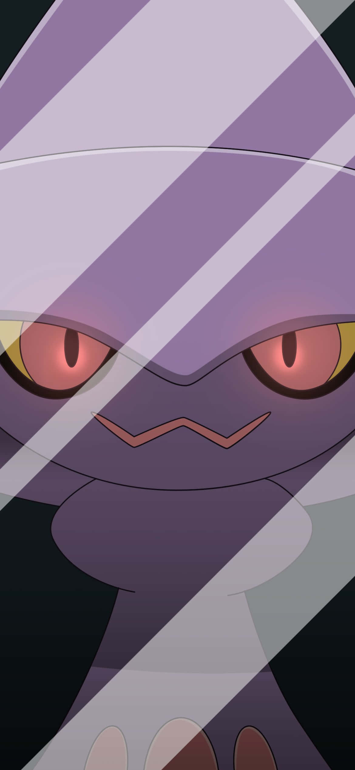Mismagius, purple, glowing red eyes, Full HD Phone Wallpaper