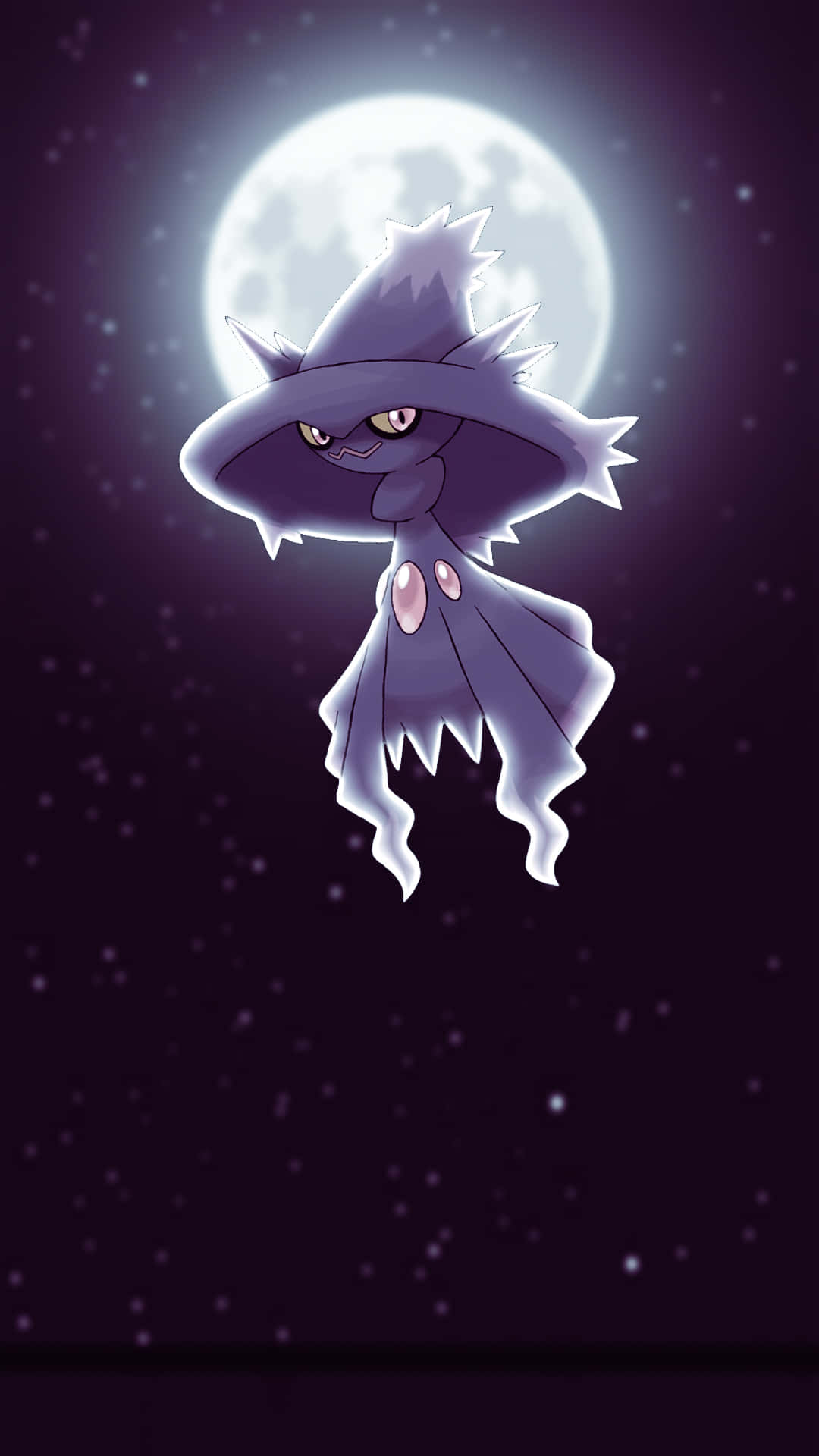 Mismagius, full moon, starry night sky, Full HD Phone Wallpaper