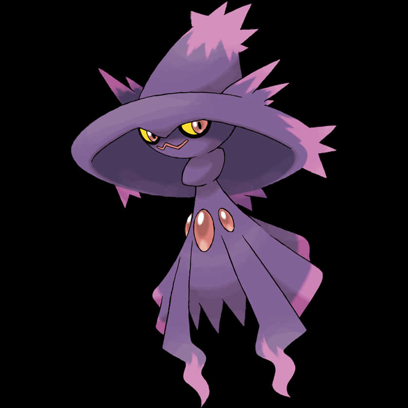 Mismagius, purple, glowing yellow eyes, SD Desktop Wallpaper