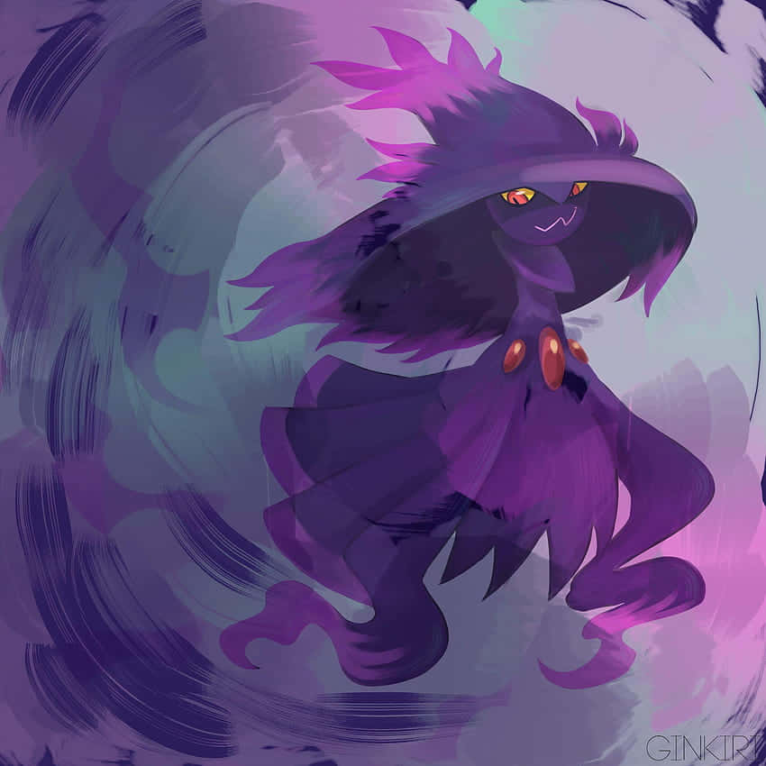 Mismagius, purple, glowing orange eyes, SD Desktop Wallpaper