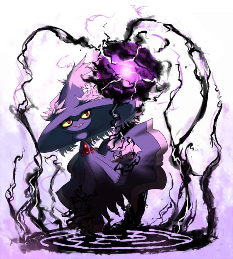 Mismagius, Dark Ball, dark purple, SD Phone Wallpaper