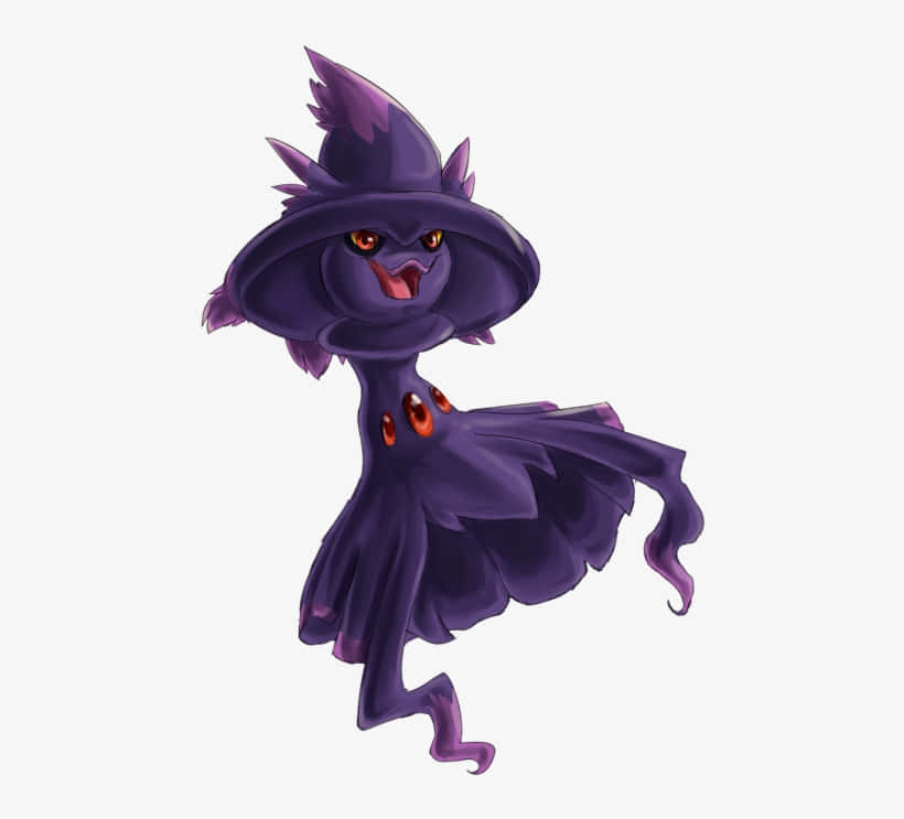 Mismagius, purple, glowing orange eyes, SD Desktop Wallpaper