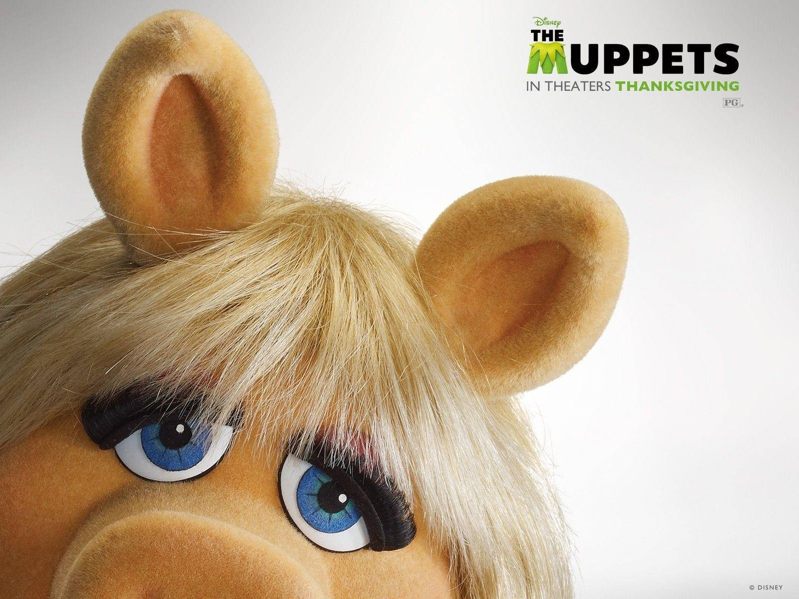 Miss Piggy, blue eyes, fluffy blonde hair, HD Desktop Wallpaper