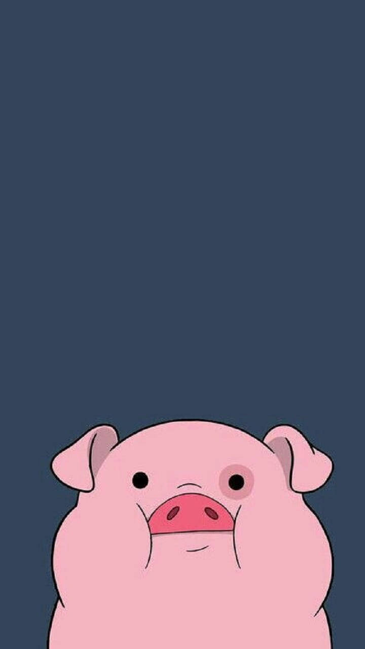 Miss Piggy, pink cartoon pig, red snout, HD Phone Wallpaper