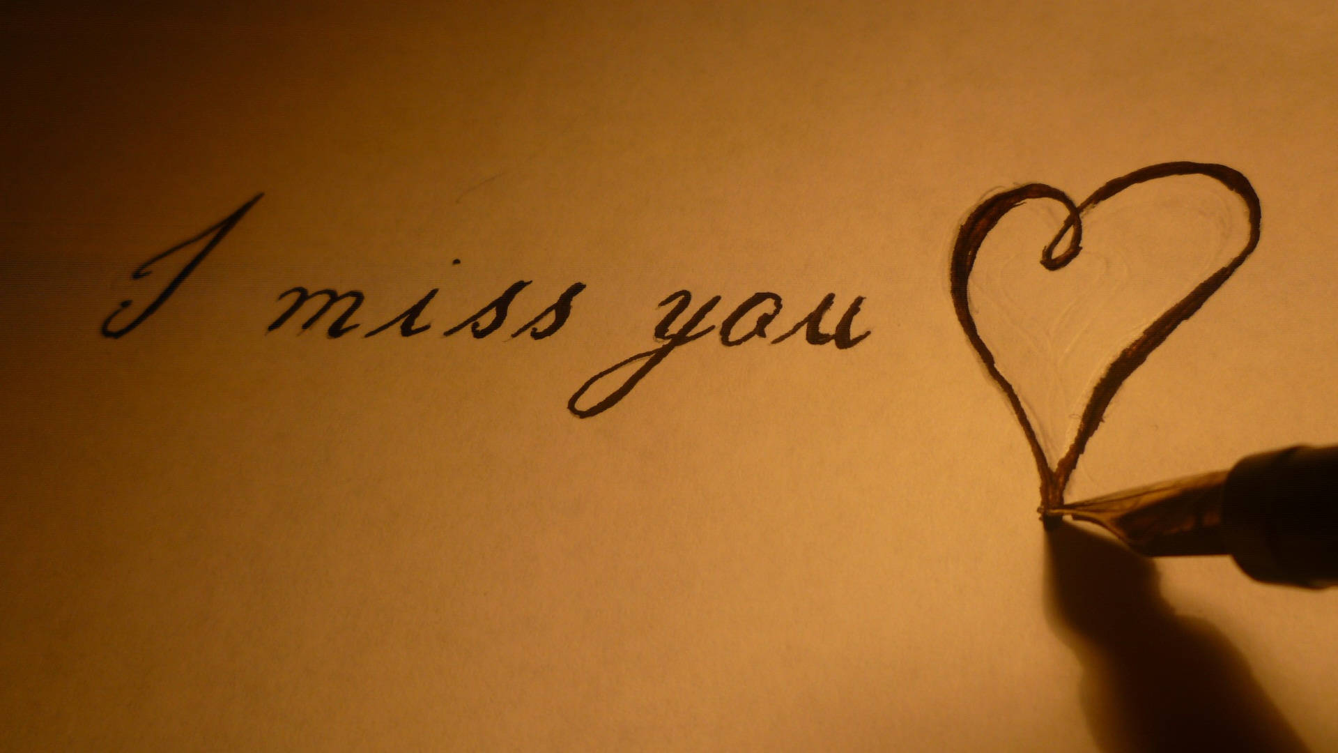 Missing You, fountain pen, I miss you, Full HD Desktop Wallpaper