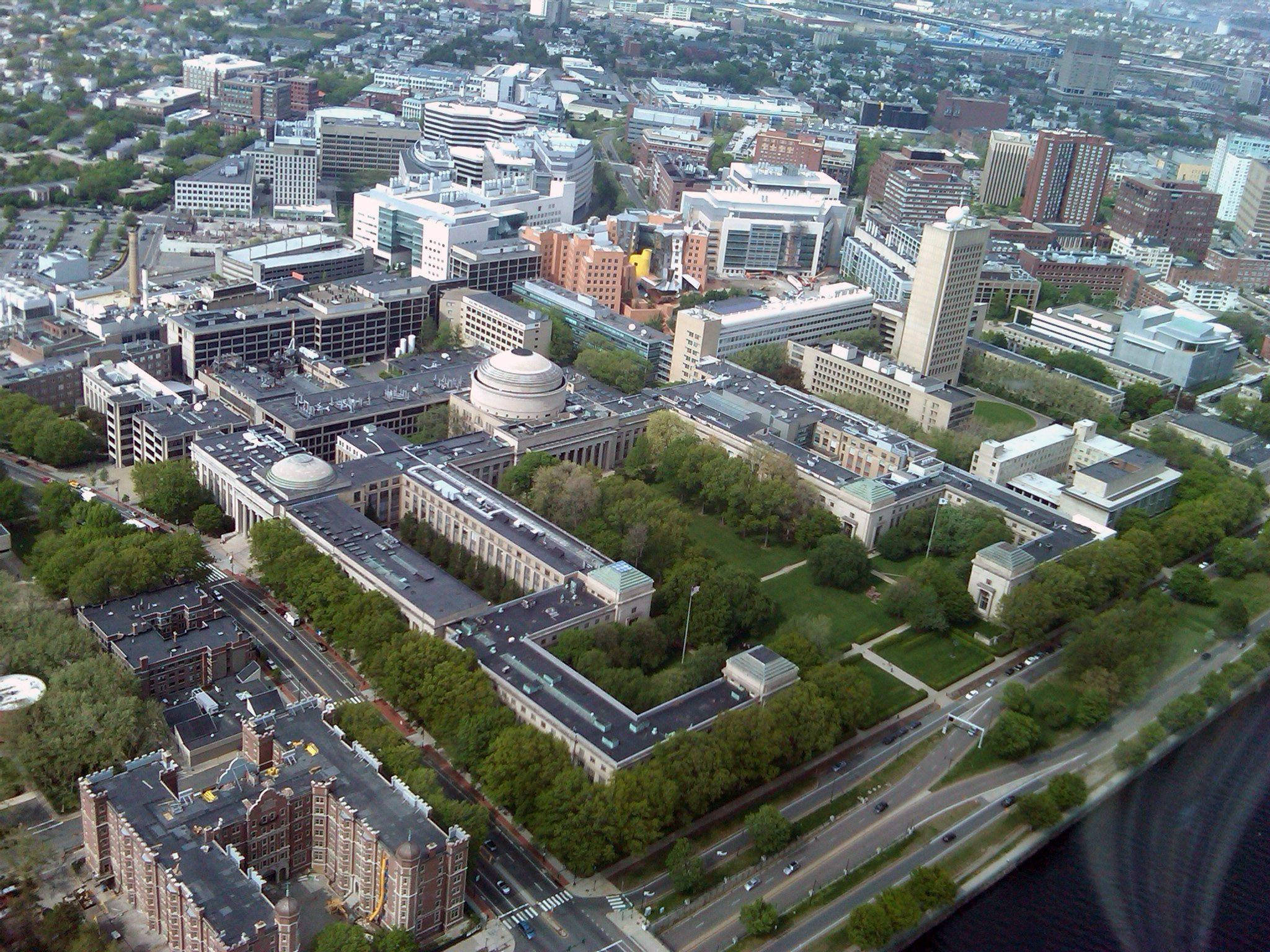 MIT, aerial view, classical domed buildings, Full HD Desktop Wallpaper