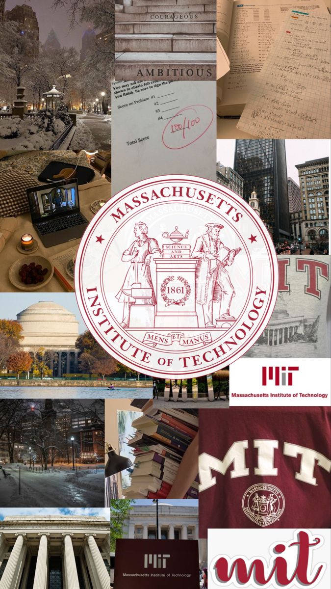 MIT, MIT Emblem, snowy campus scenes, SD Phone Wallpaper