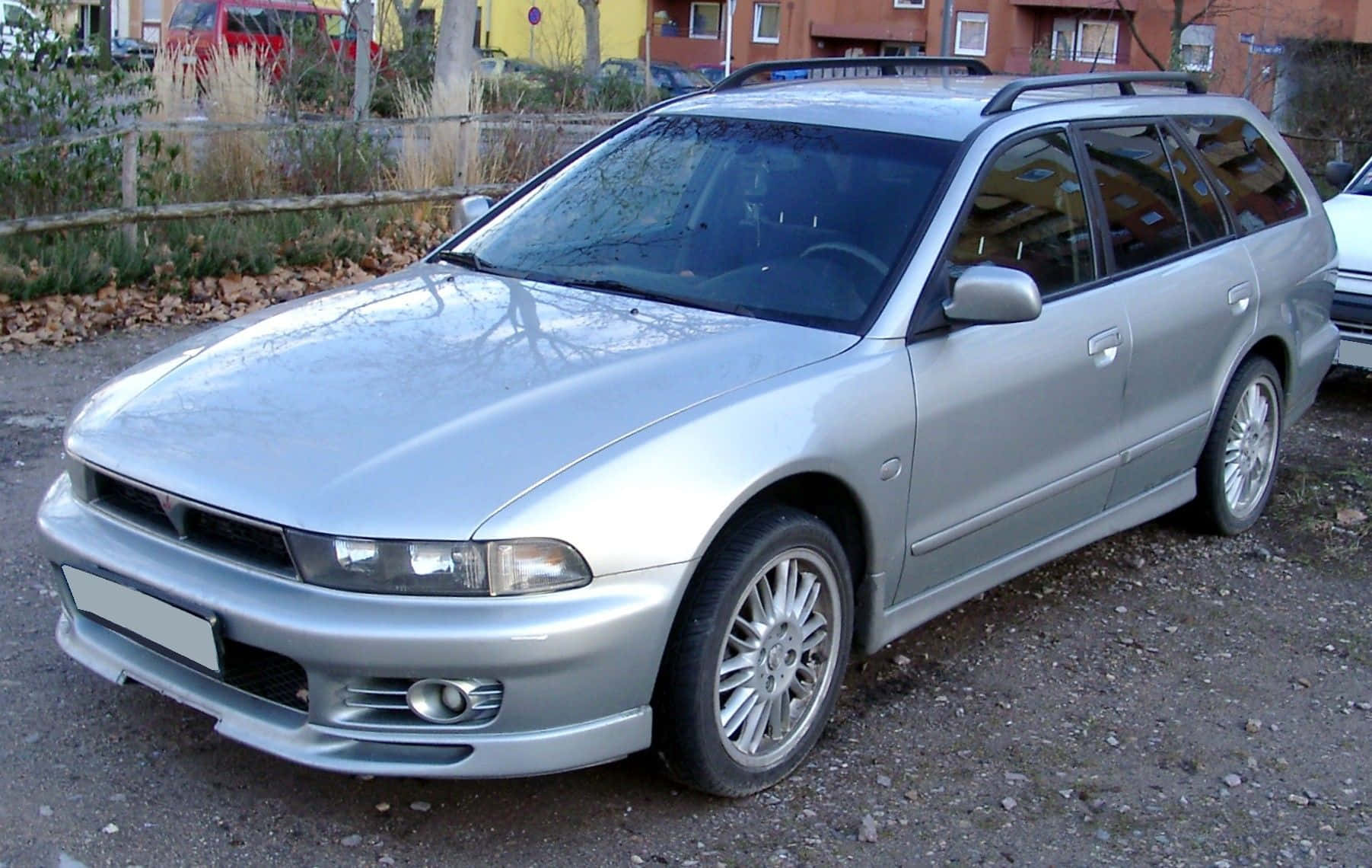 Mitsubishi Galant, silver, station wagon, HD Desktop Wallpaper