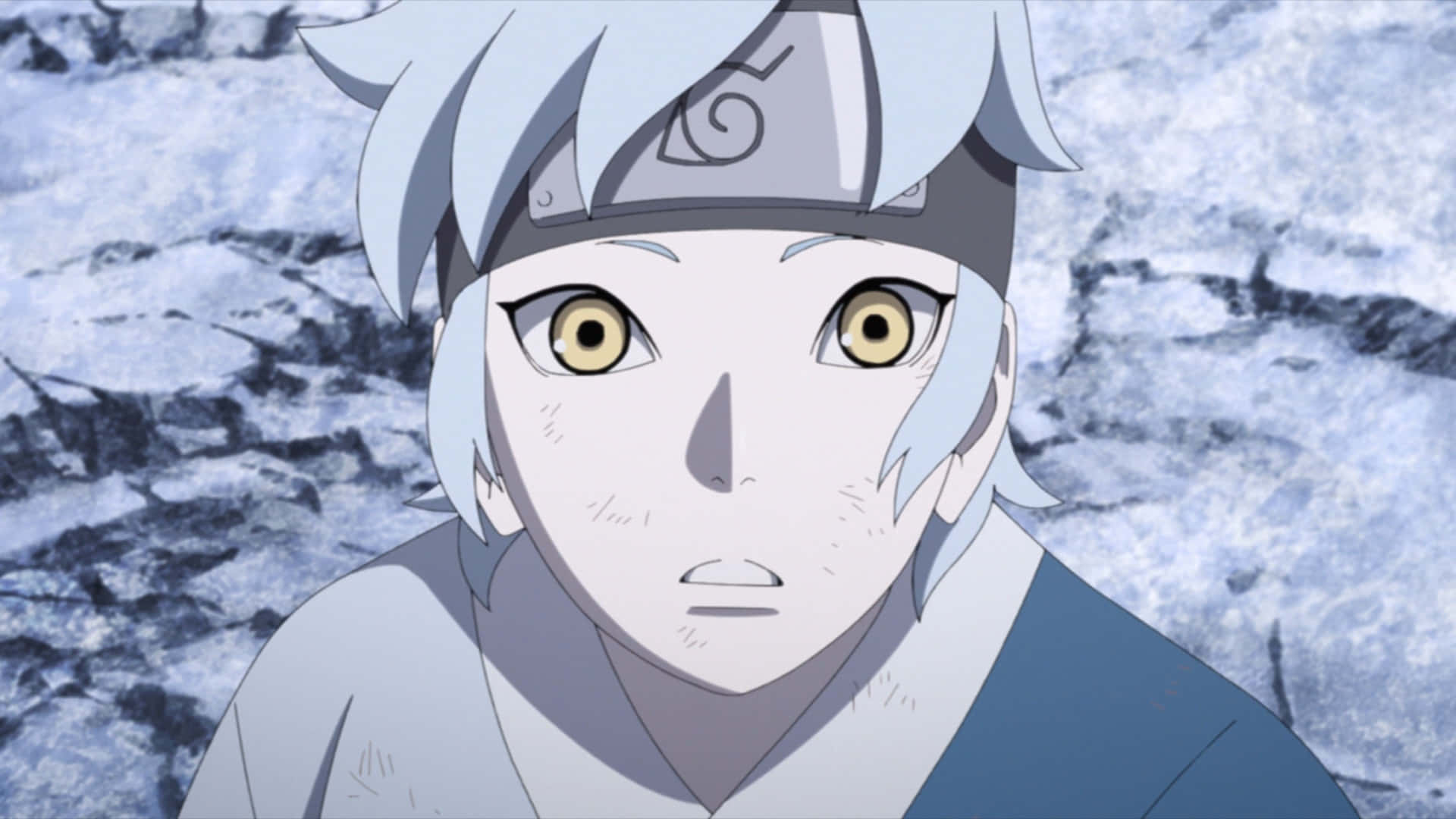 Mitsuki, silver hair, golden eyes, Full HD Desktop Wallpaper