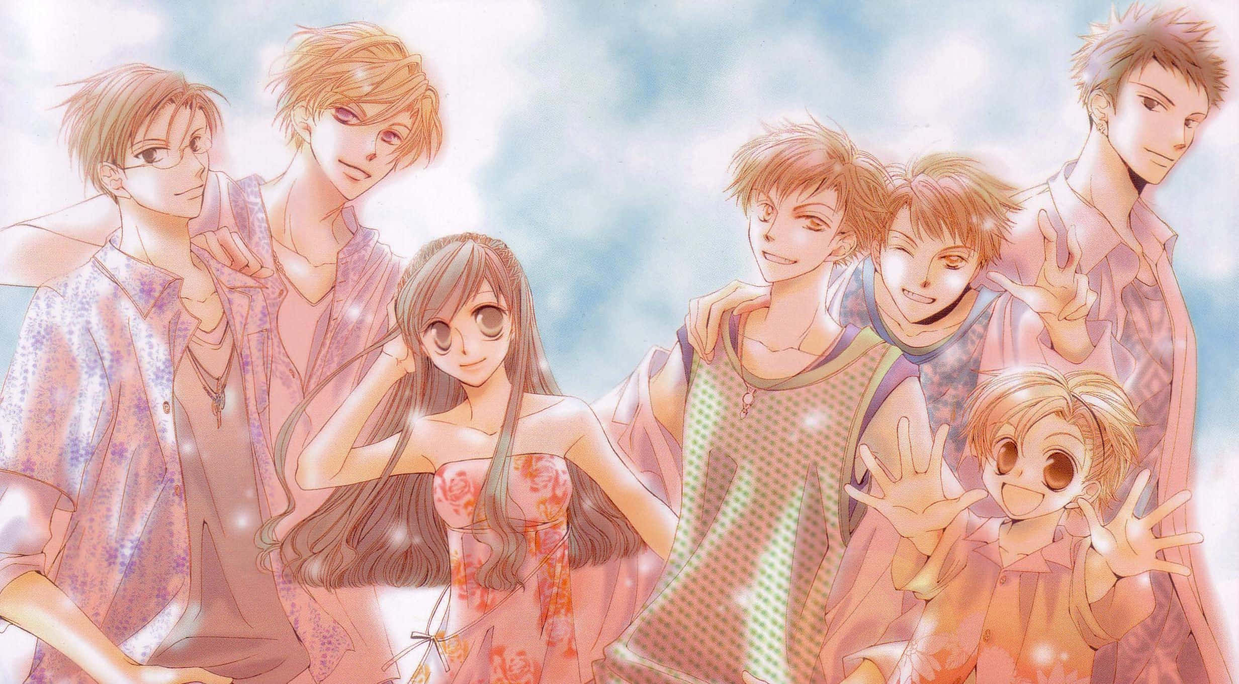 Mitsukuni Haninozuka, anime characters, warm tones, Full HD Desktop Wallpaper