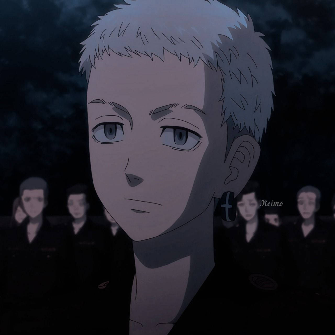 Mitsuya Takashi, silver-haired anime character, gang, HD Desktop Wallpaper