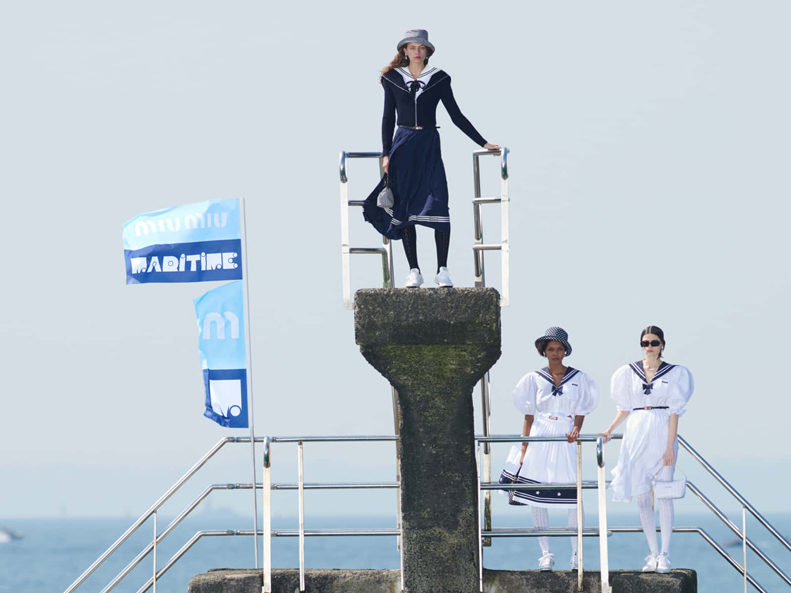 Miu Miu, maritime, sailor outfits, HD Desktop Wallpaper