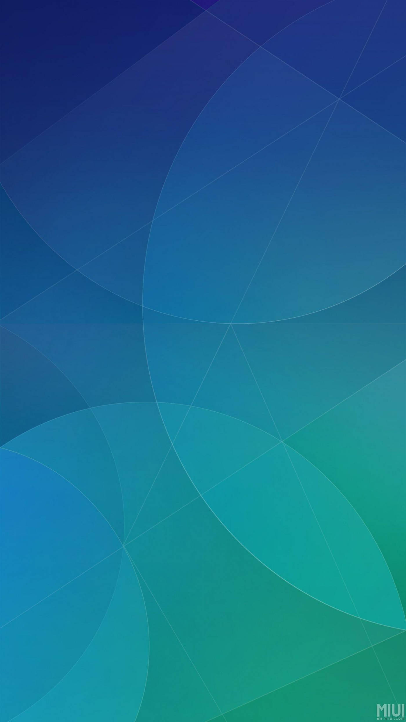 Miui, blue, green, Full HD Phone Wallpaper