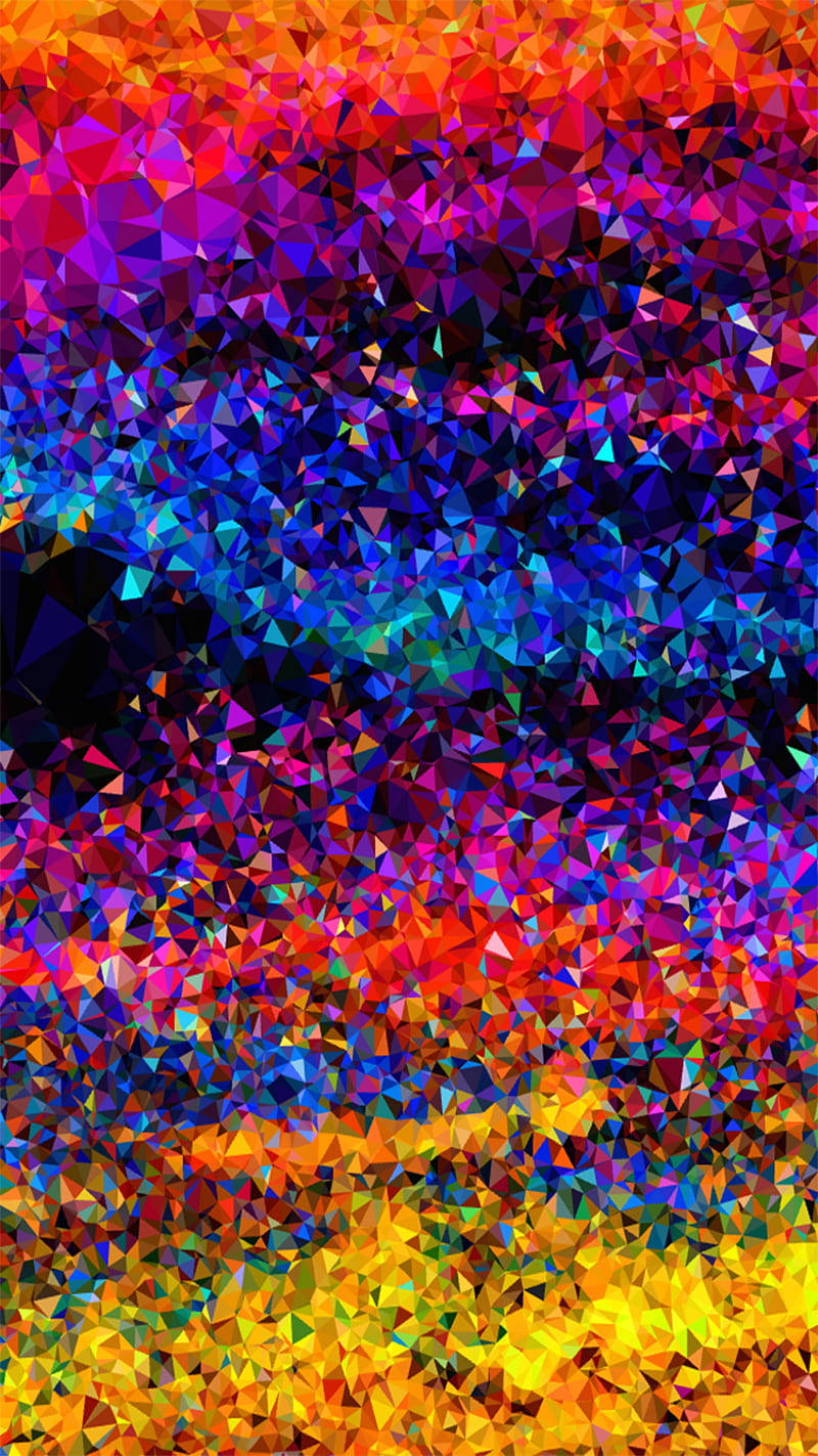 Mix Color, rainbow, diamond pattern, HD Phone Wallpaper