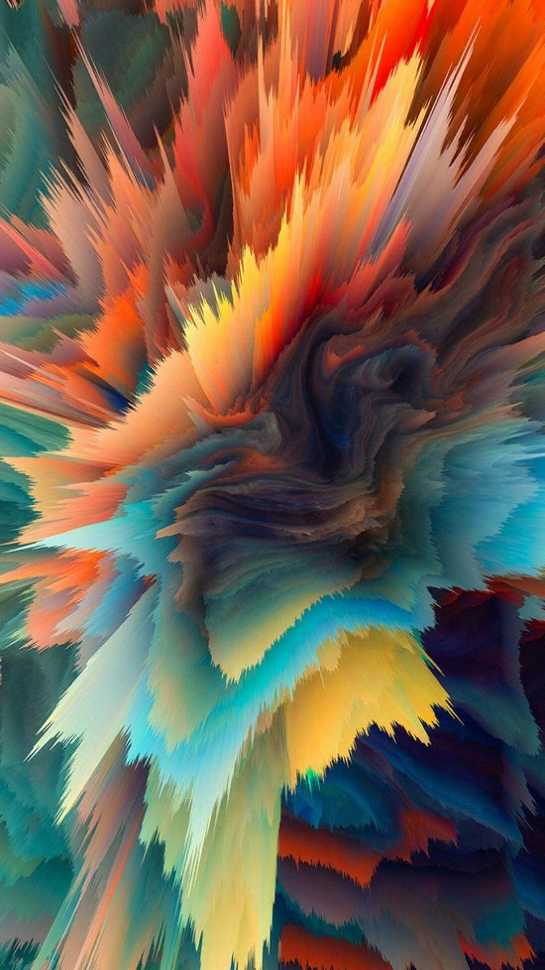 Mix Color, fiery orange, yellow, Full HD Phone Wallpaper