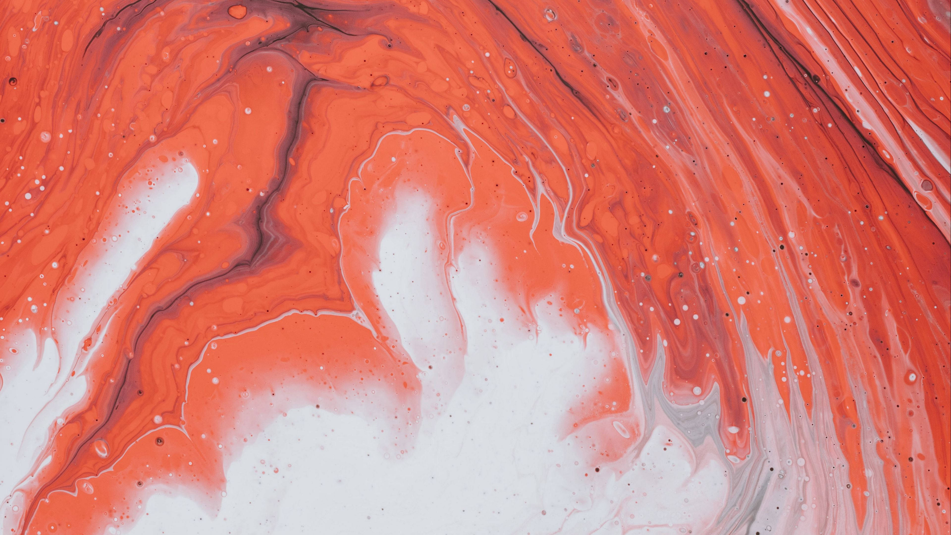 Mix Color, orange, white, 4K Desktop Wallpaper