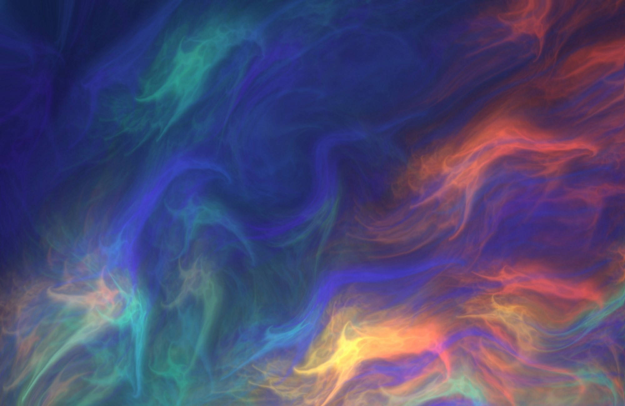 electric blues, teals, fiery reds, Full HD Desktop Wallpaper