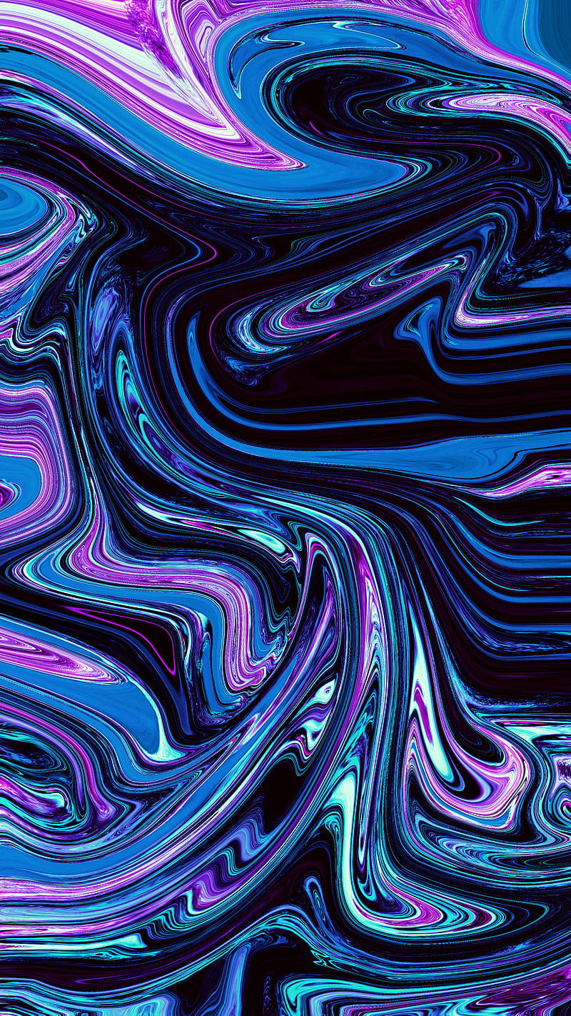 electric blue, neon purple, deep black, HD Phone Wallpaper