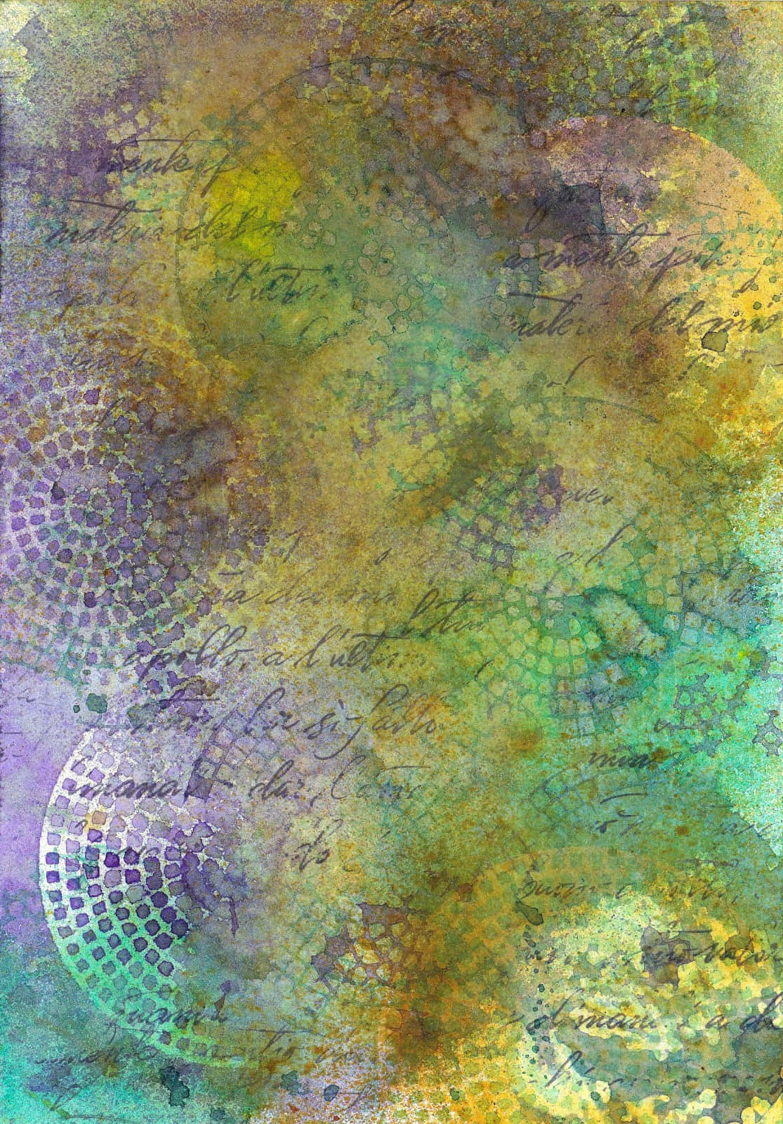 purple, green, yellow, HD Phone Wallpaper