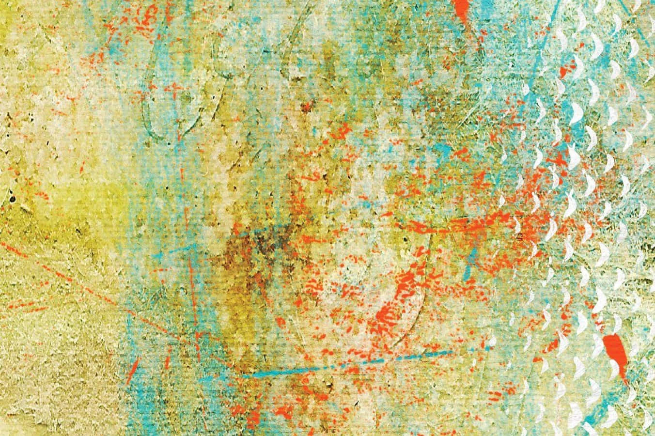teal, orange, beige, HD Desktop Wallpaper
