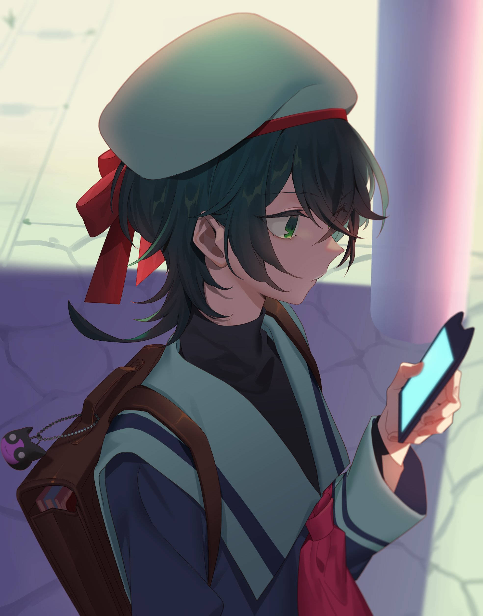 Miya Chinen, beret, jacket, Full HD Phone Wallpaper