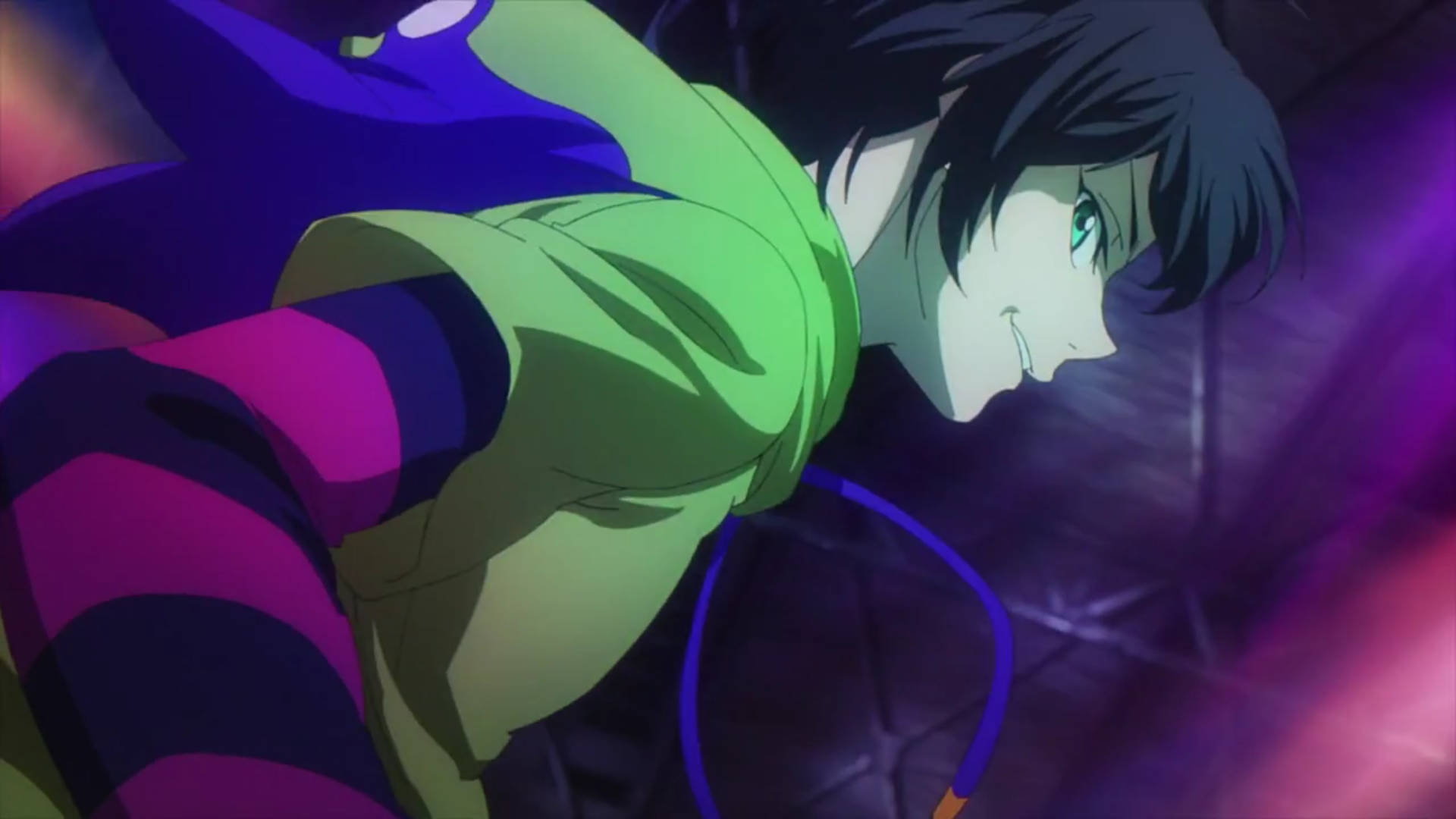 Miya Chinen, green eyes, dark hair, Full HD Desktop Wallpaper