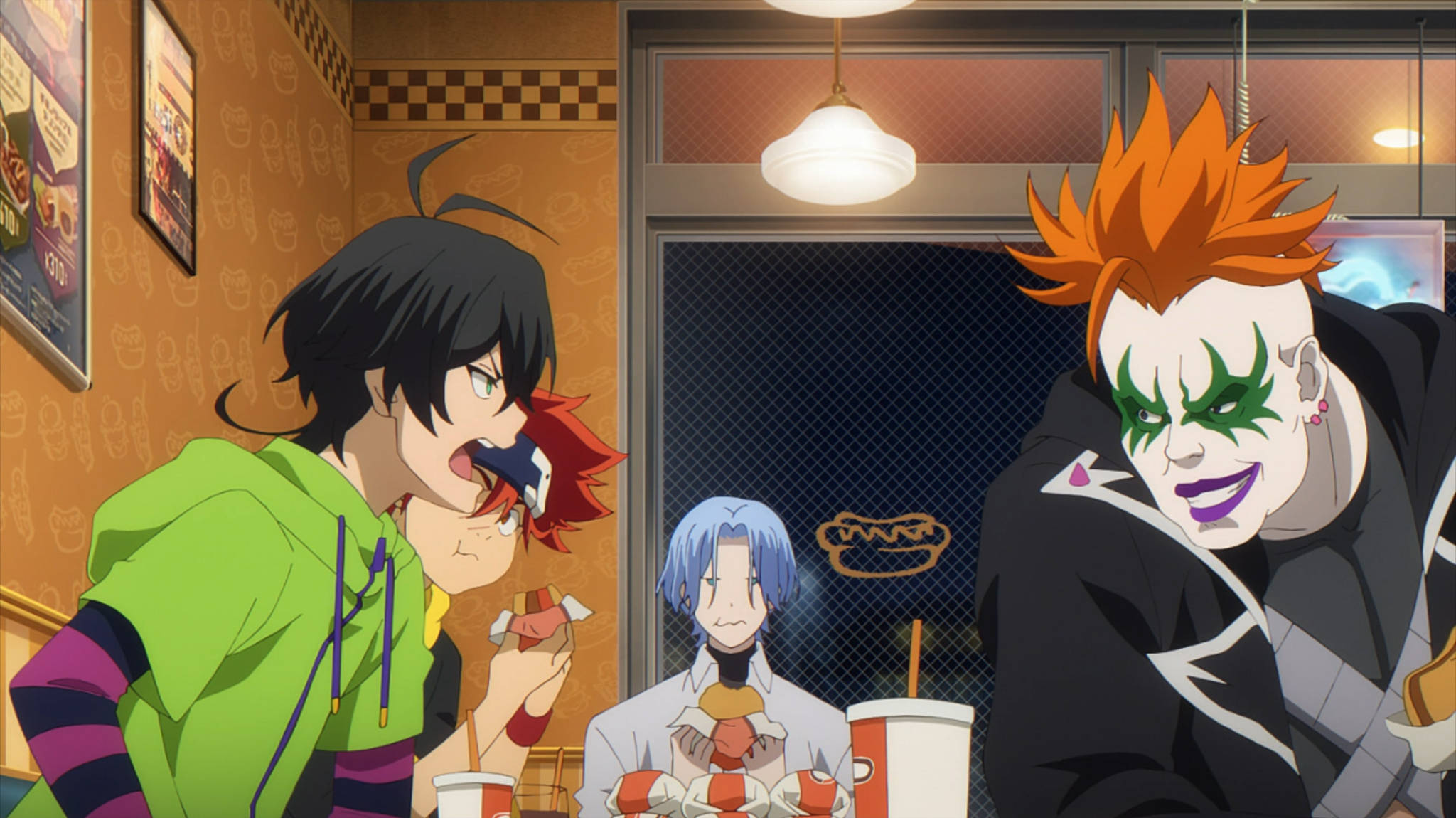 Miya Chinen, shadow, diner, Full HD Desktop Wallpaper