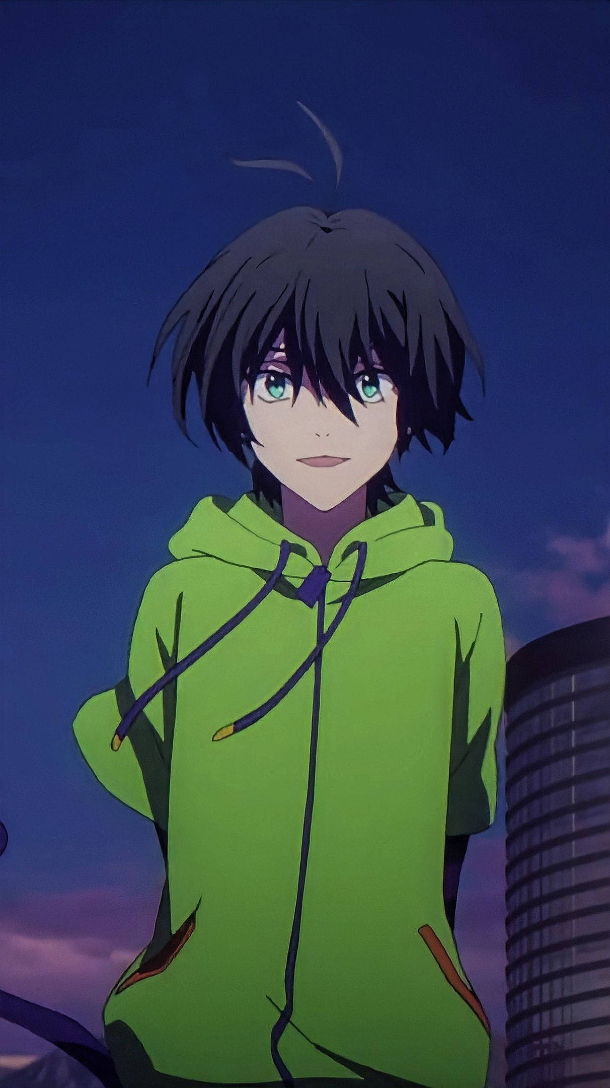 Miya Chinen, green, lime hoodie, Full HD Phone Wallpaper