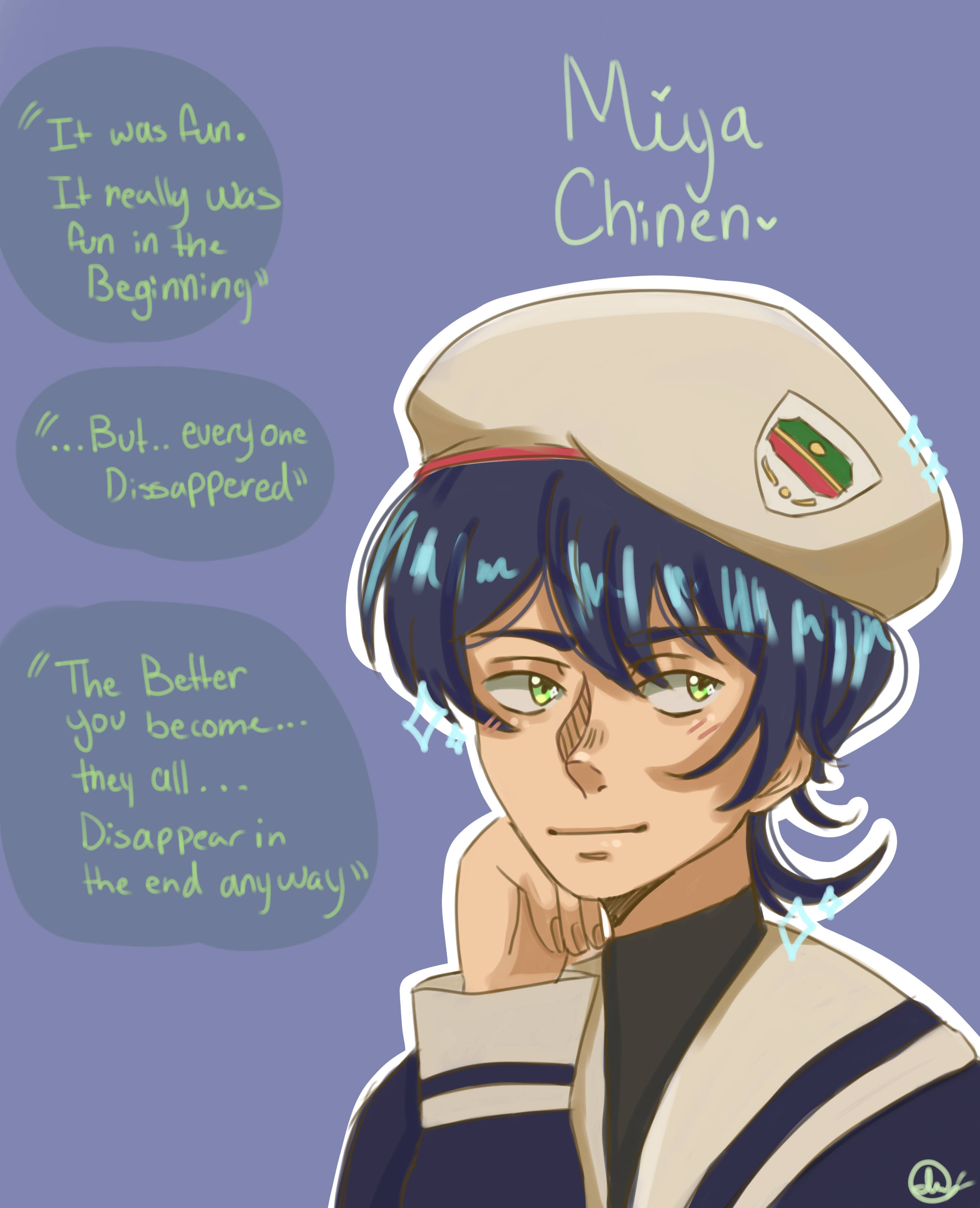 Miya Chinen, sailor uniform, thoughtful expression, 2K Phone Wallpaper