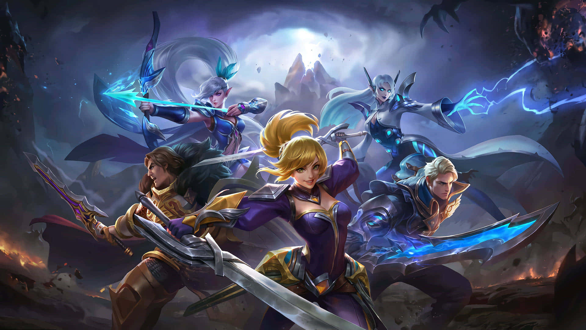 Miya, Mobile Legend, fantasy warriors, Full HD Desktop Wallpaper