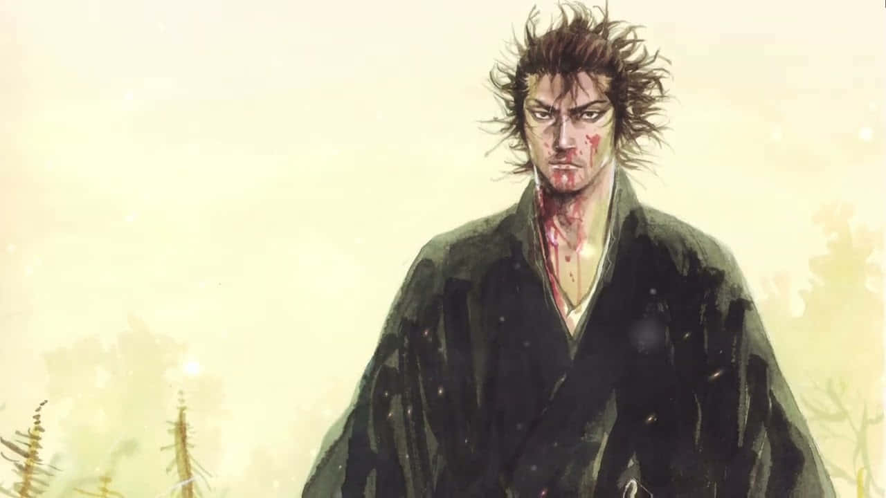 Miyamoto Musashi, samurai, misty forest, HD Desktop Wallpaper