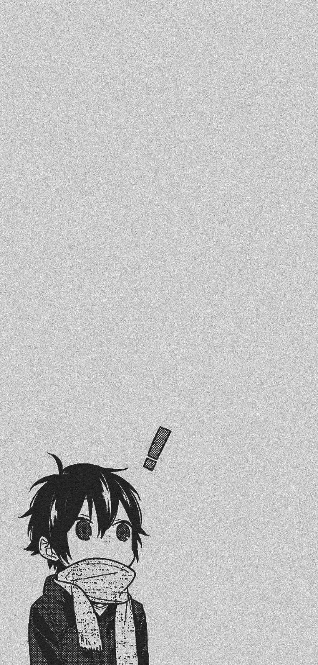 Miyamura, anime boy, scarf, Full HD Phone Wallpaper