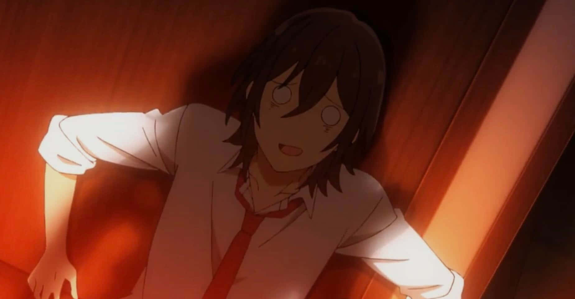 Miyamura, anime girl, white shirt, HD Desktop Wallpaper