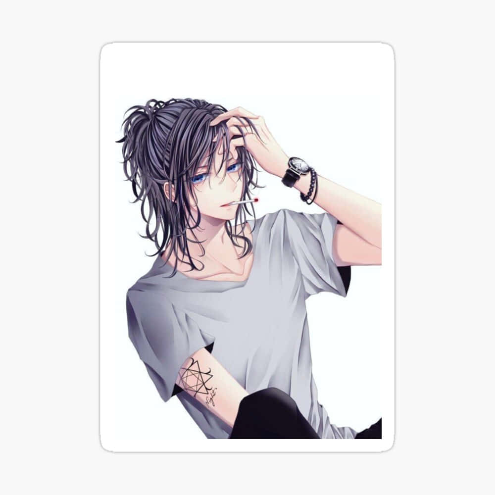 Miyamura, anime boy, messy dark hair, SD Desktop Wallpaper
