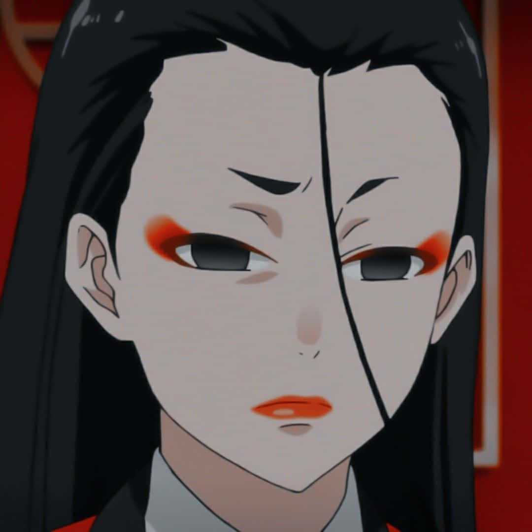 Miyo Inbami, black hair, red eye makeup, SD Desktop Wallpaper