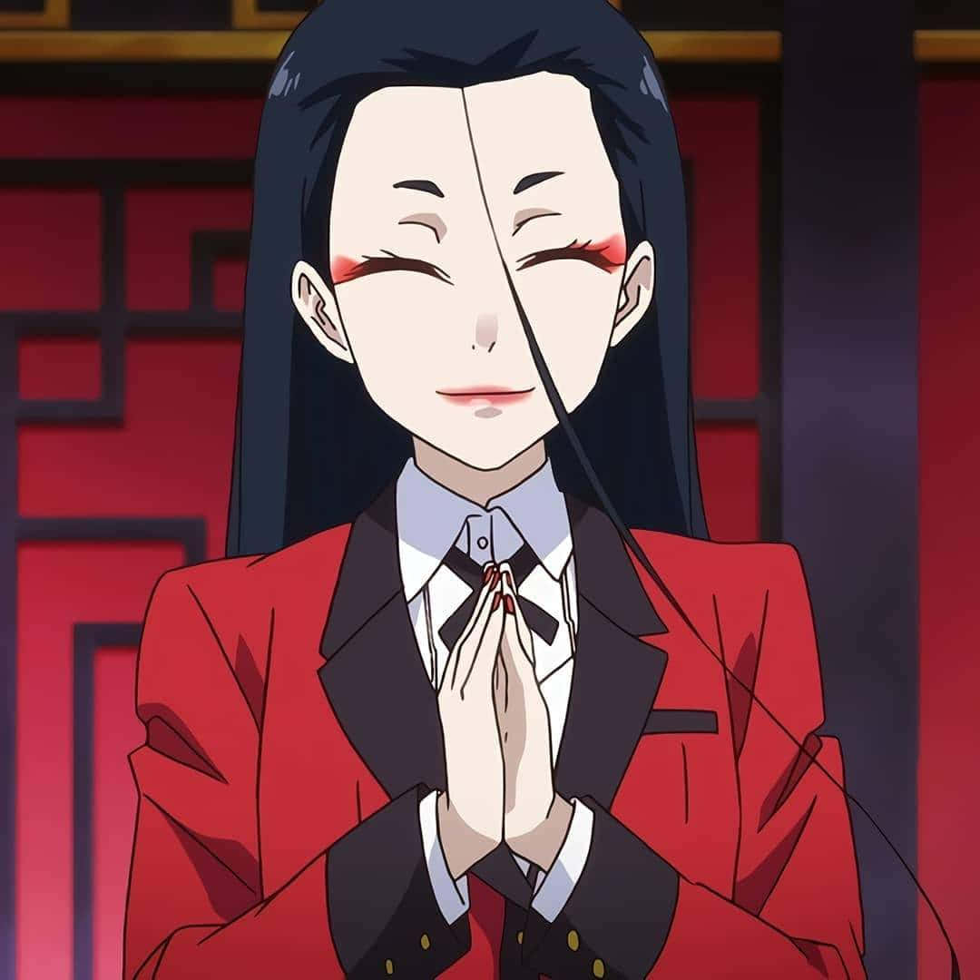 Miyo Inbami, red blazer, closed eyes, SD Desktop Wallpaper