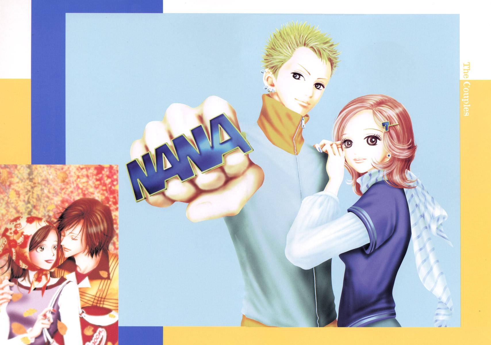 Nana, pastel blue, yellow, HD Desktop Wallpaper