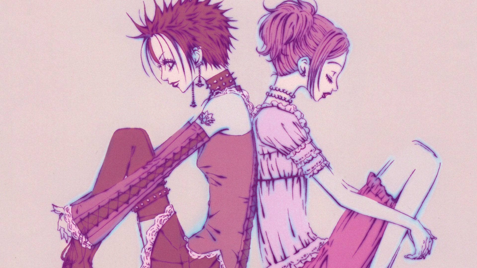 Nana Anime, pink, anime-style girls, Full HD Desktop Wallpaper
