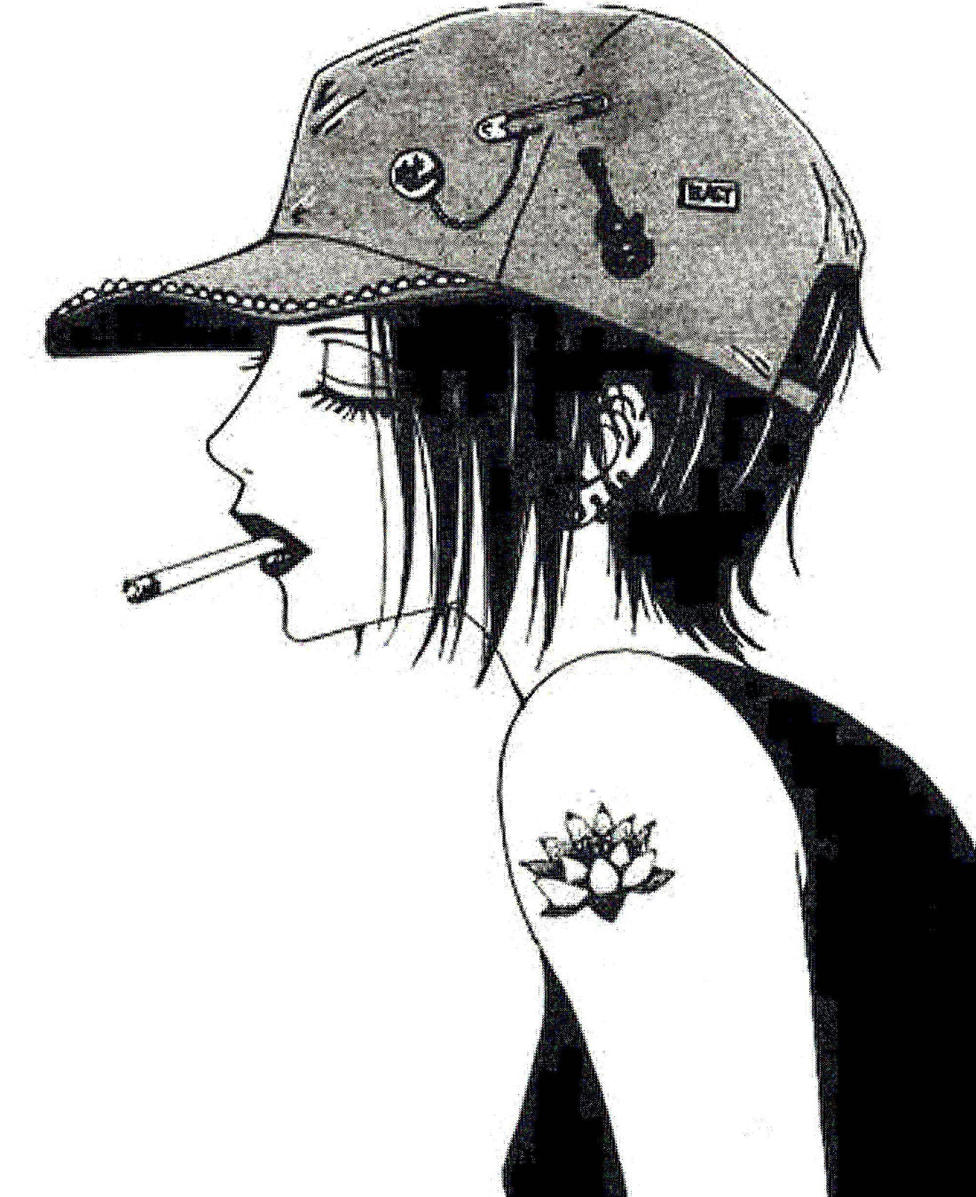 Nana Anime, black white, anime girl, Full HD Phone Wallpaper