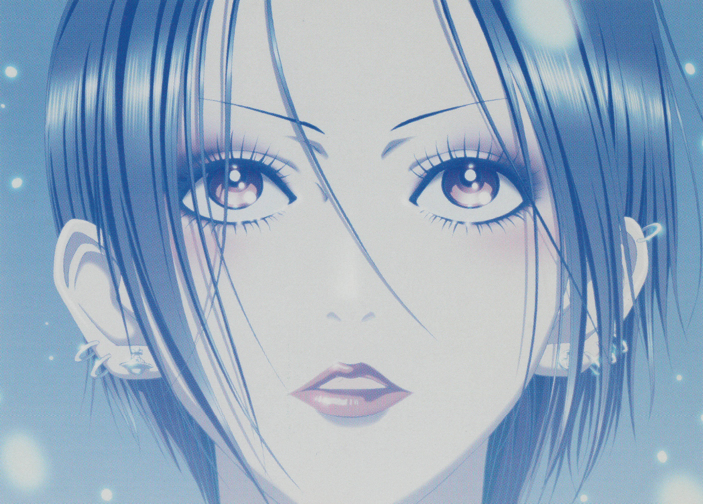 Nana, anime girl, blue hair, Full HD Desktop Wallpaper