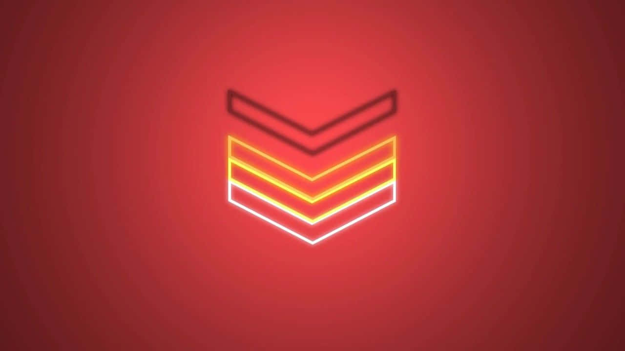 MKBHD, neon chevron insignia, yellow and white stripes, HD Desktop Wallpaper
