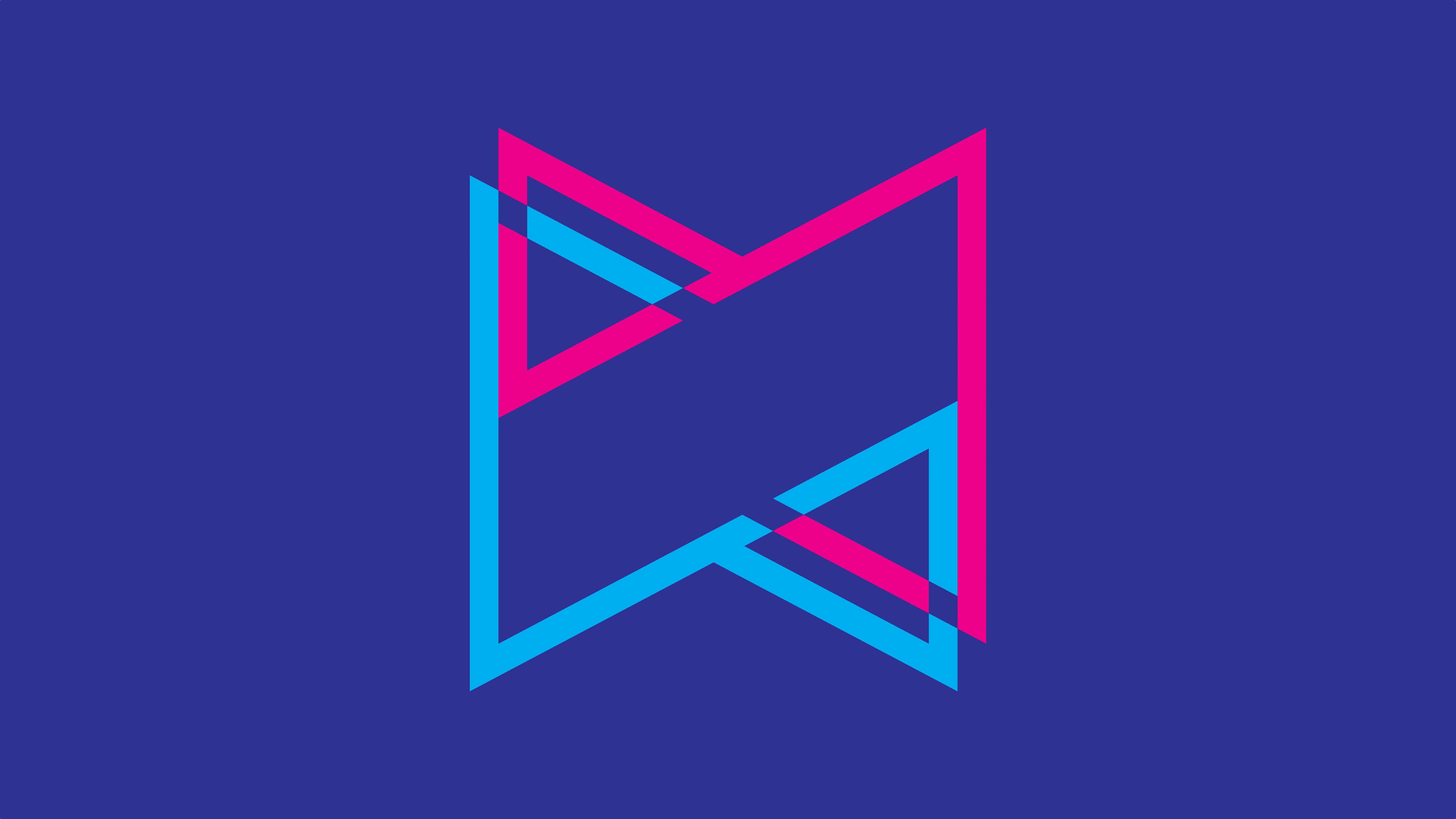 MKBHD, 5120 x 2880, pink and blue lines, 5K Desktop Wallpaper